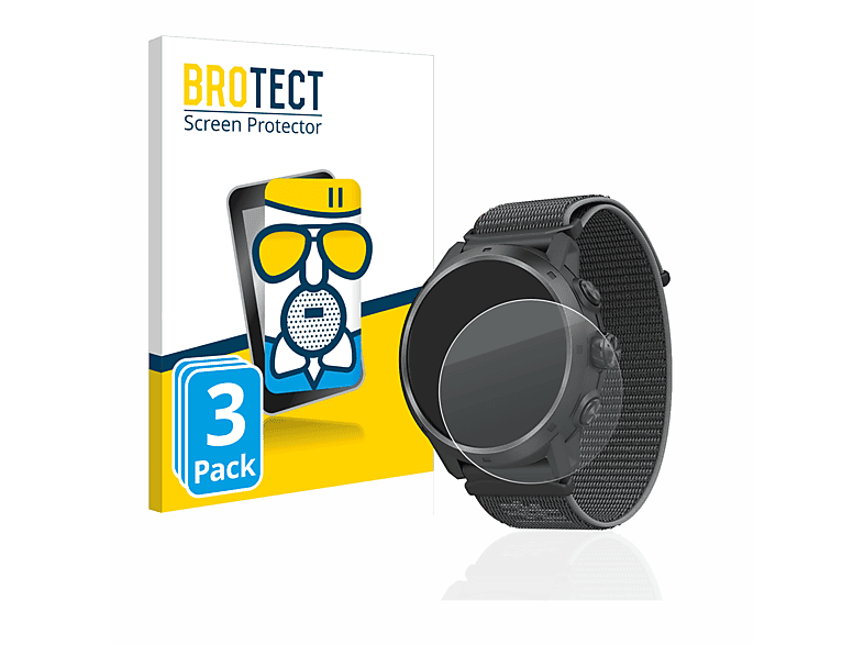 BROTECT 3x Airglass matte Schutzfolie(für Coros Apex 2 Pro)