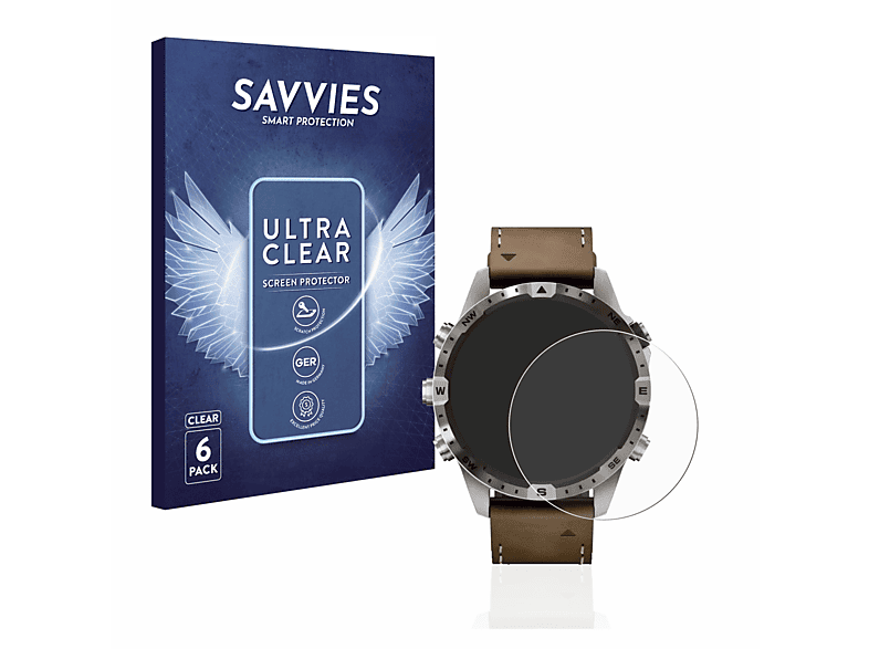 SAVVIES 6x klare Schutzfolie (für FrSky Twin Lite