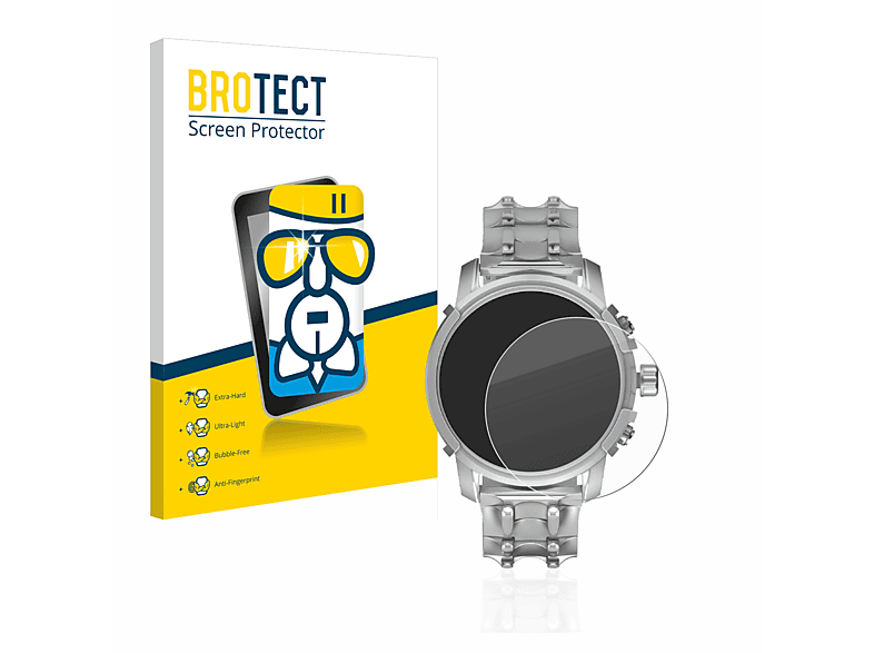BROTECT Airglass klare Schutzfolie(für Diesel Griffed (45,5 mm)) | Smartwatch Schutzfolien & Gläser