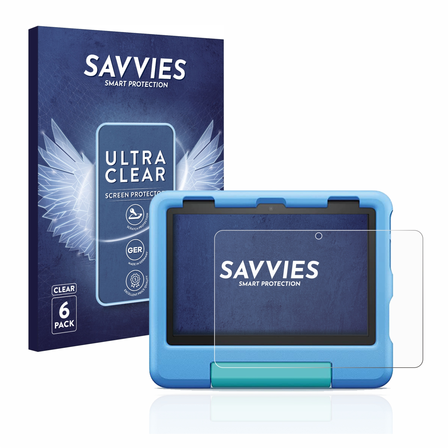 SAVVIES Kids 8 Fire 2022) Schutzfolie(für 6x klare Amazon HD