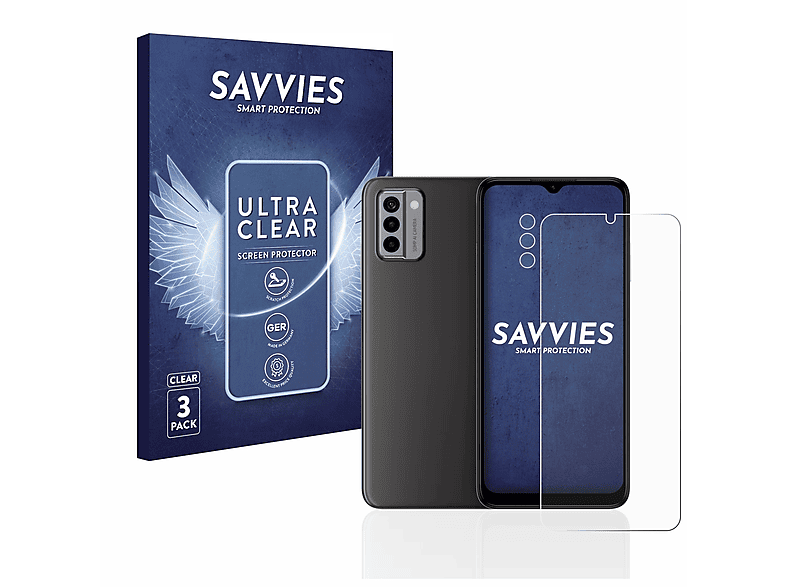 SAVVIES 6x klare Nokia G22) Schutzfolie(für