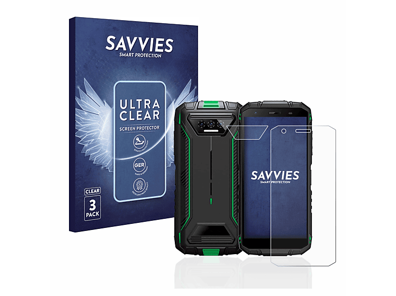 SAVVIES 6x klare Schutzfolie(für Doogee S41 Pro)