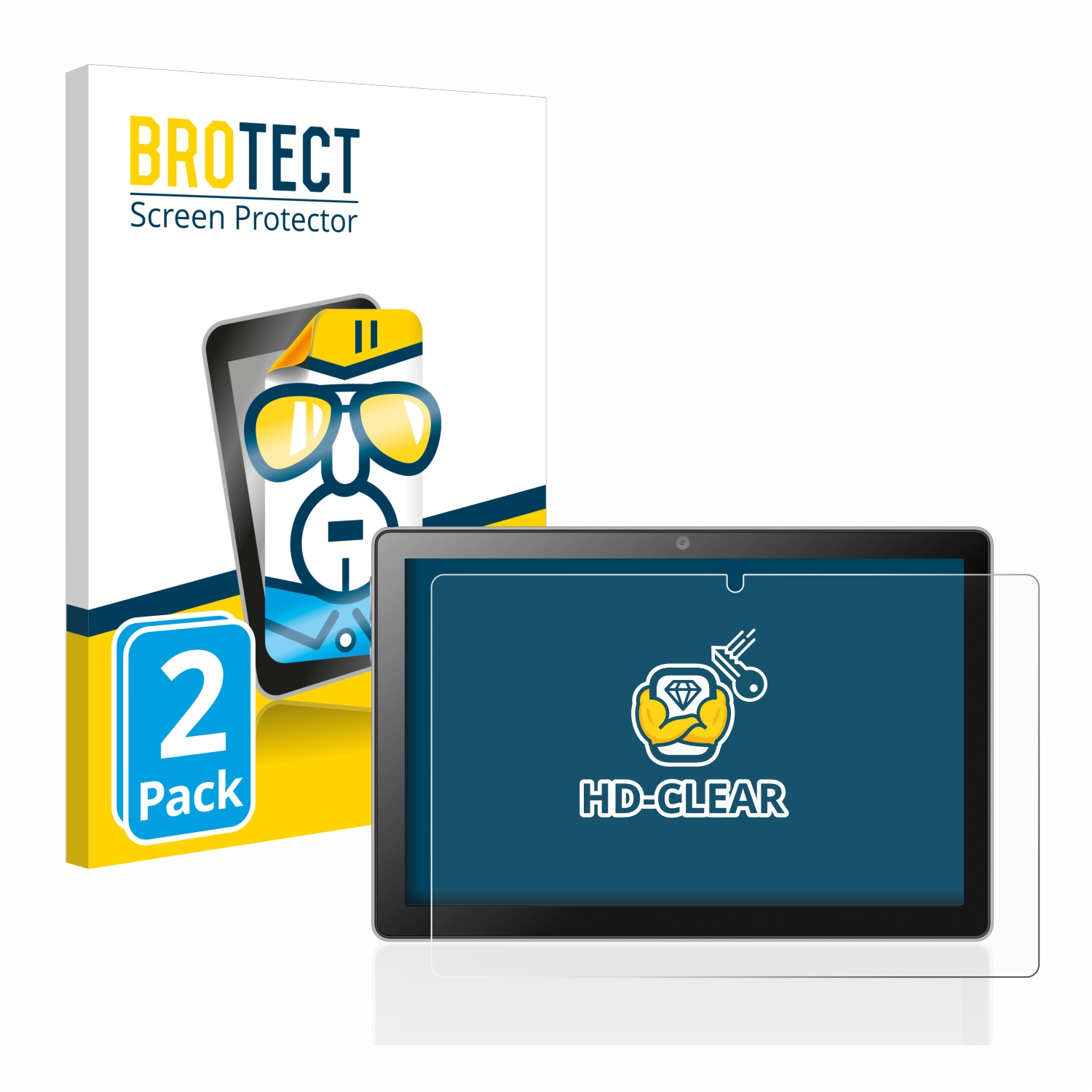 klare SmartPad Mediacom 2x Schutzfolie(für BROTECT 4G) X10