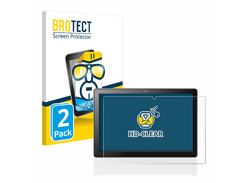 klare SmartPad Mediacom 2x Schutzfolie(für BROTECT 4G) X10