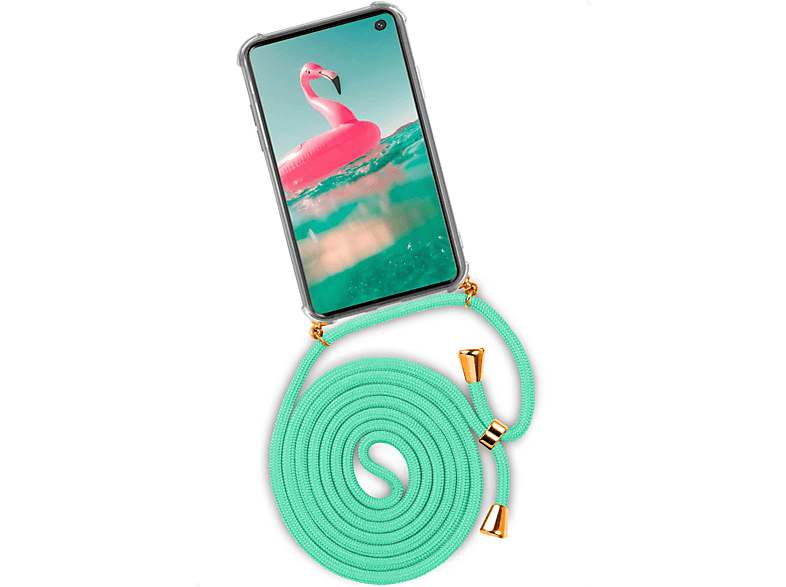 Samsung, Icy Backcover, Twist Mint (Gold) ONEFLOW Case, Galaxy S10,