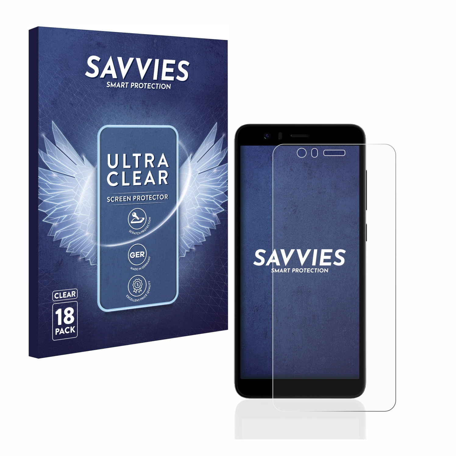 SAVVIES 18x Next) Schutzfolie(für klare JioPhone