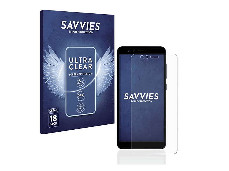 SAVVIES 18x klare Schutzfolie(für JioPhone Next)