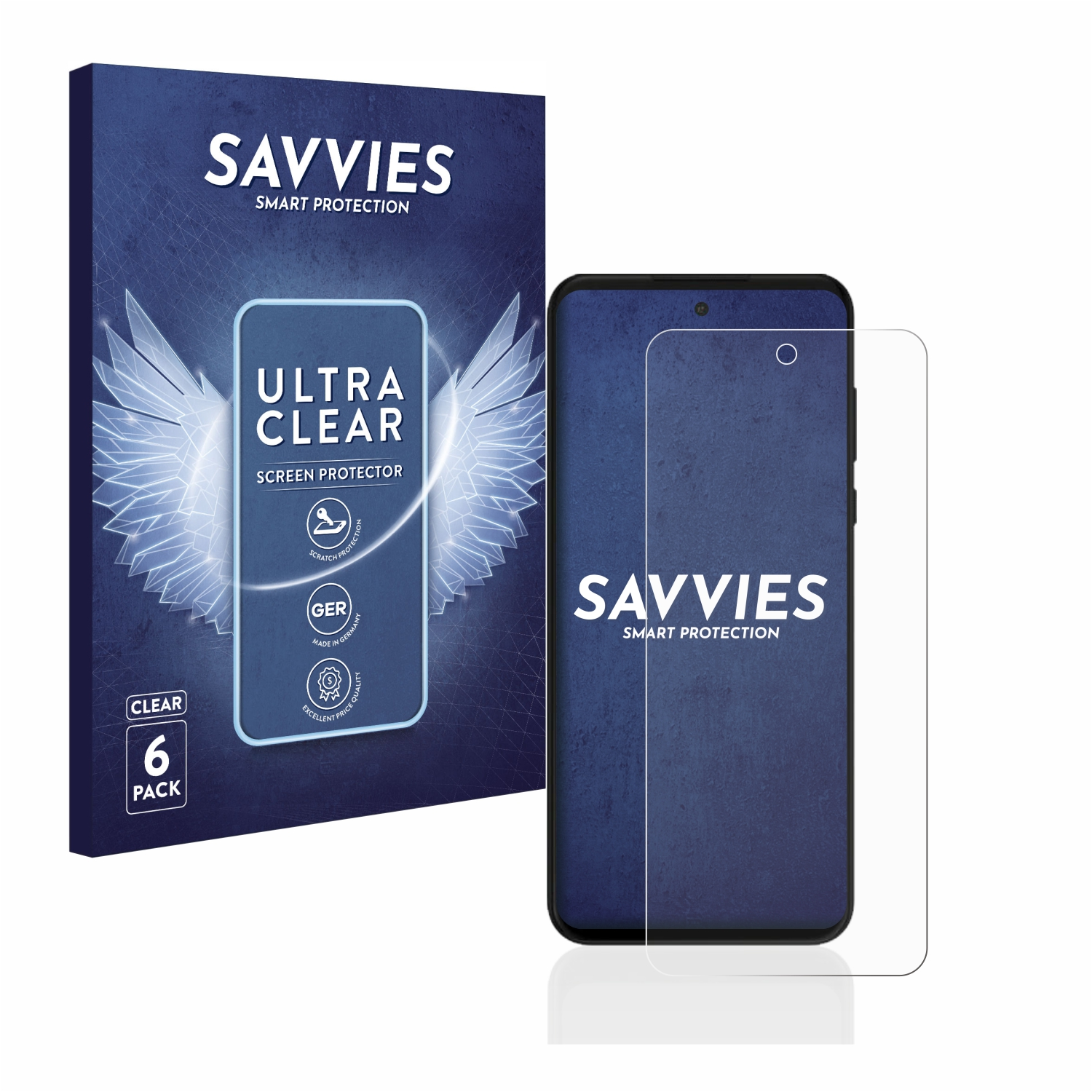SAVVIES 6x klare G Moto 2022) Power Motorola Schutzfolie(für