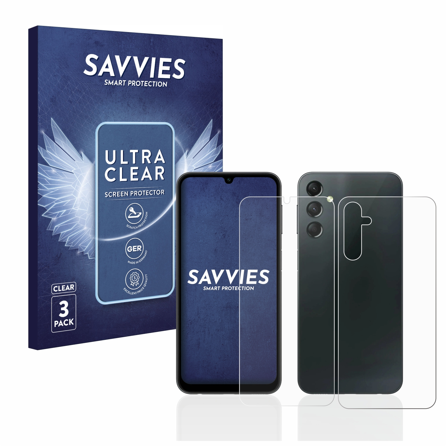 4G) Galaxy SAVVIES Schutzfolie(für Samsung A24 klare 6x