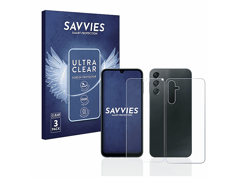 6x Samsung klare SAVVIES A24 Schutzfolie(für 4G) Galaxy