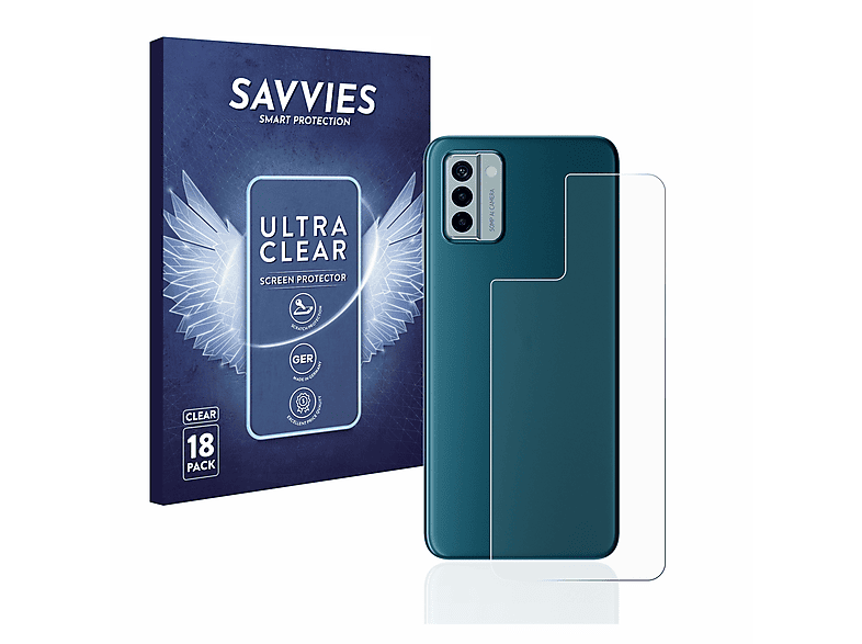 SAVVIES 18x Schutzfolie(für G22) klare Nokia