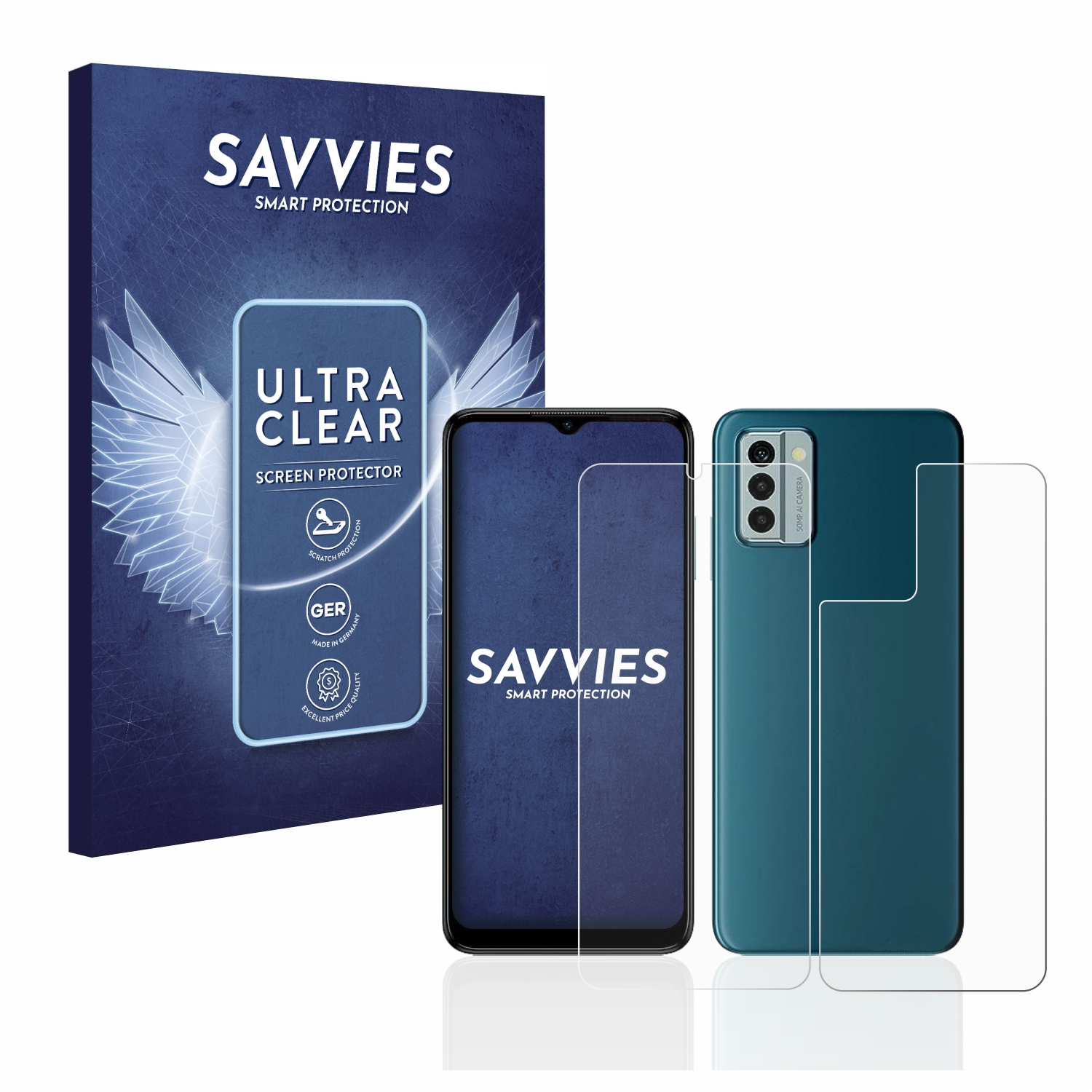 SAVVIES 18x Nokia G22) klare Schutzfolie(für