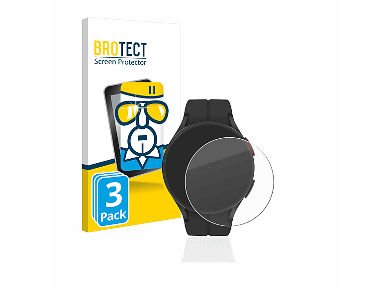 BROTECT 3x 9H klares Schutzglas(für Pro) Samsung 5 Galaxy Watch