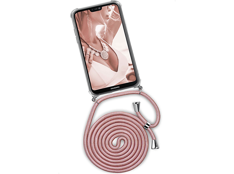 Backcover, ONEFLOW Lite, Case, 20 Twist Huawei, (Silber) Shiny Blush Mate