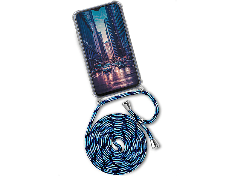 ONEFLOW Twist Case, Backcover, Samsung, A10, City (Silber) Dip Galaxy