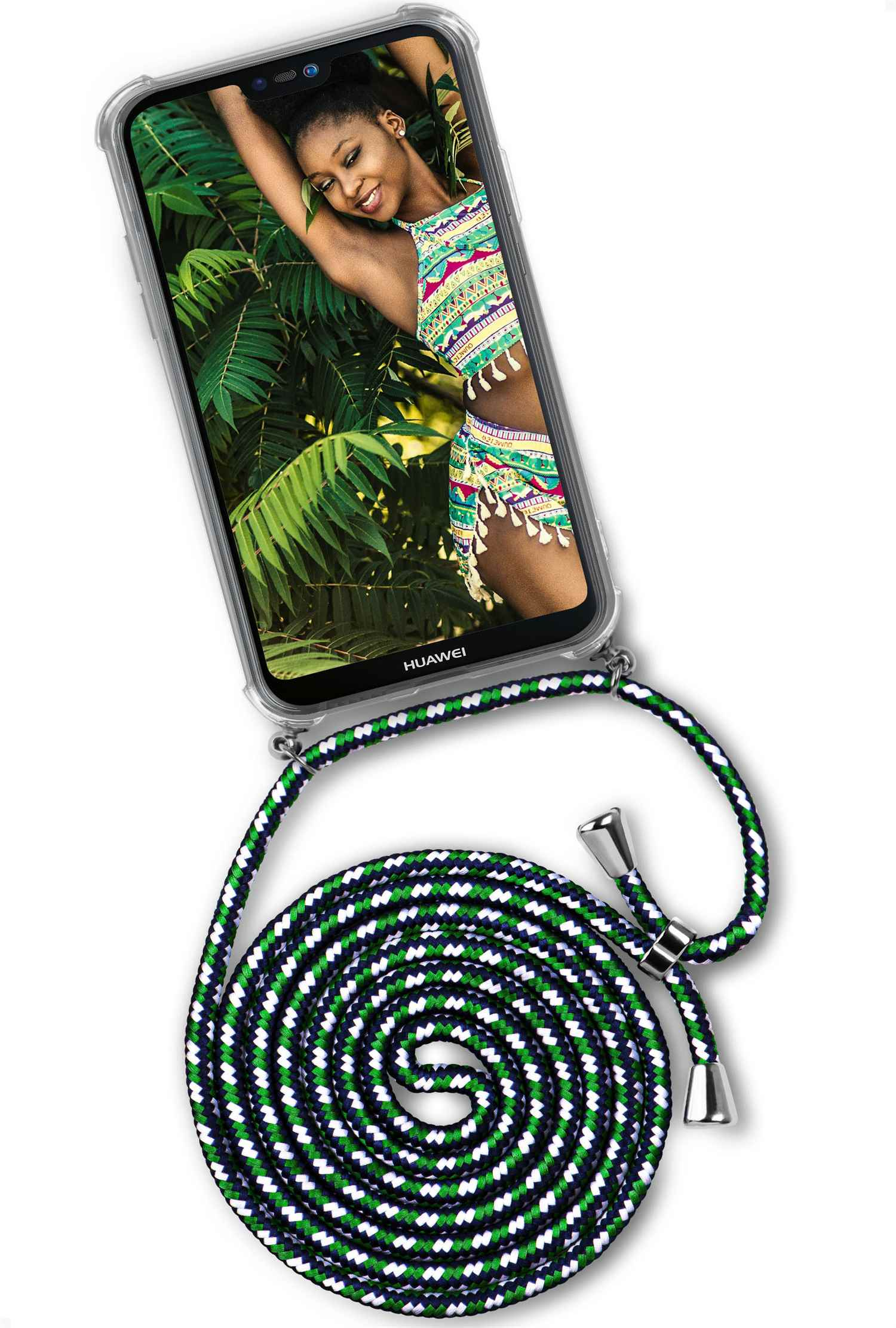 Africa Mama Twist Mate Backcover, ONEFLOW Lite, Huawei, Case, 20 (Silber)