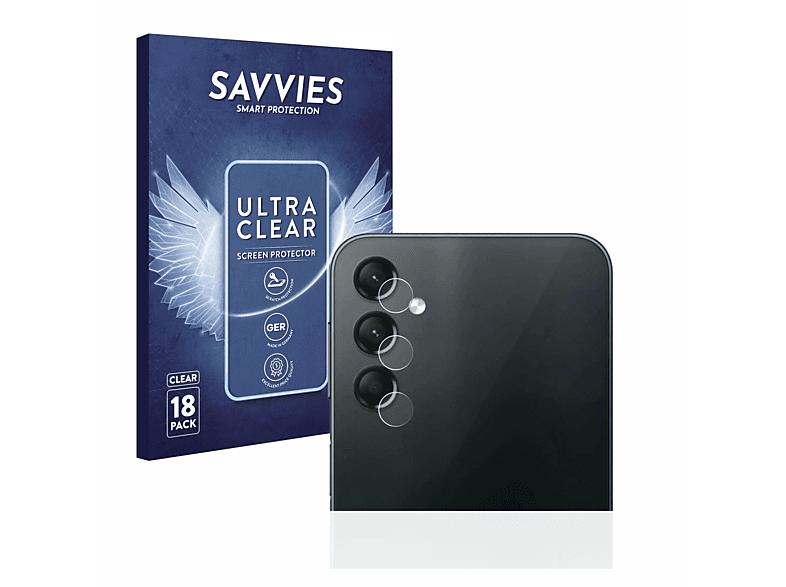 SAVVIES 18x klare Schutzfolie(für Samsung 4G) Galaxy A24
