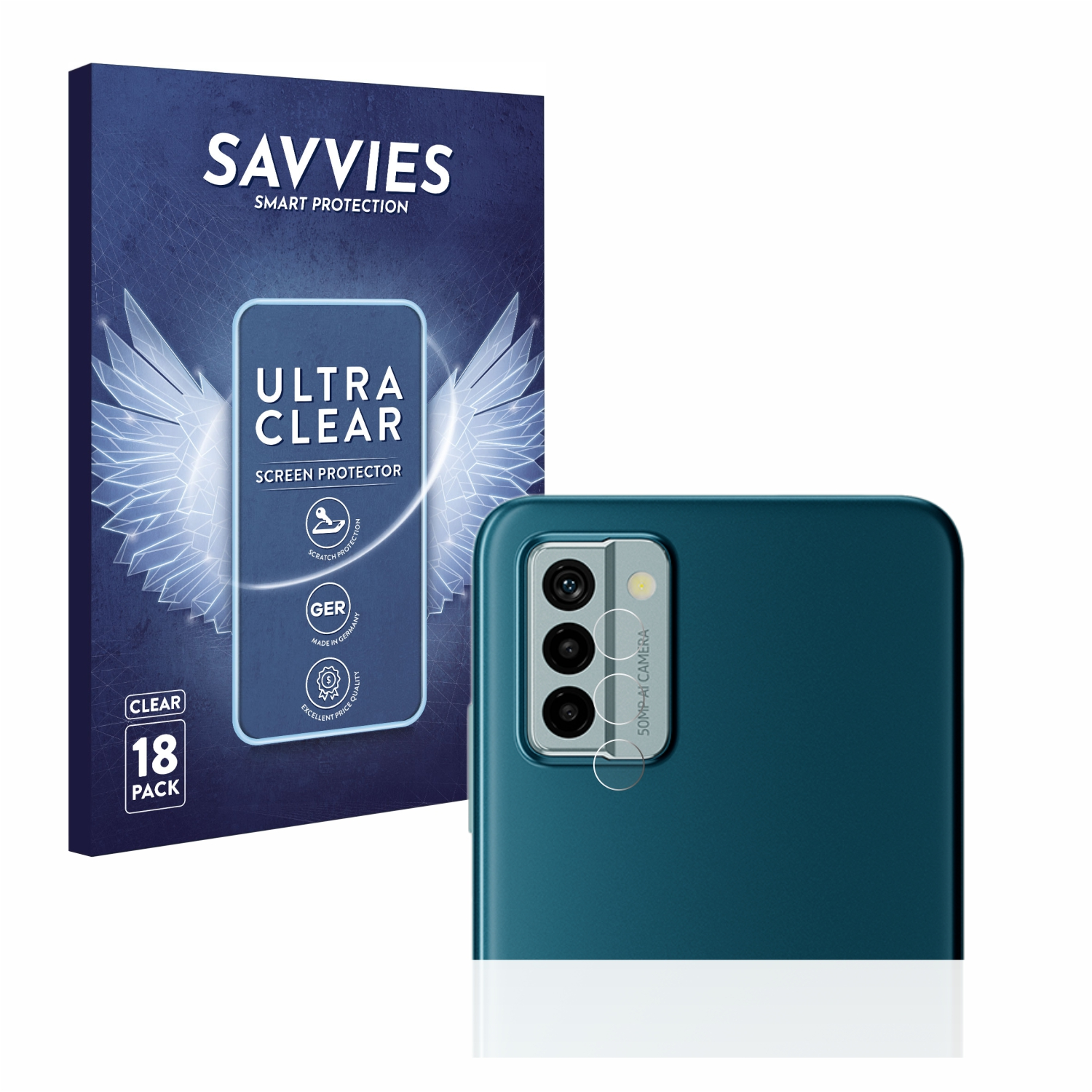 SAVVIES G22) Schutzfolie(für Nokia 18x klare