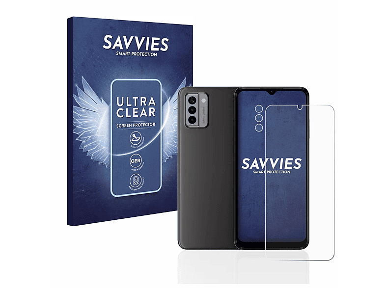 SAVVIES 18x klare Schutzfolie(für Nokia G22)