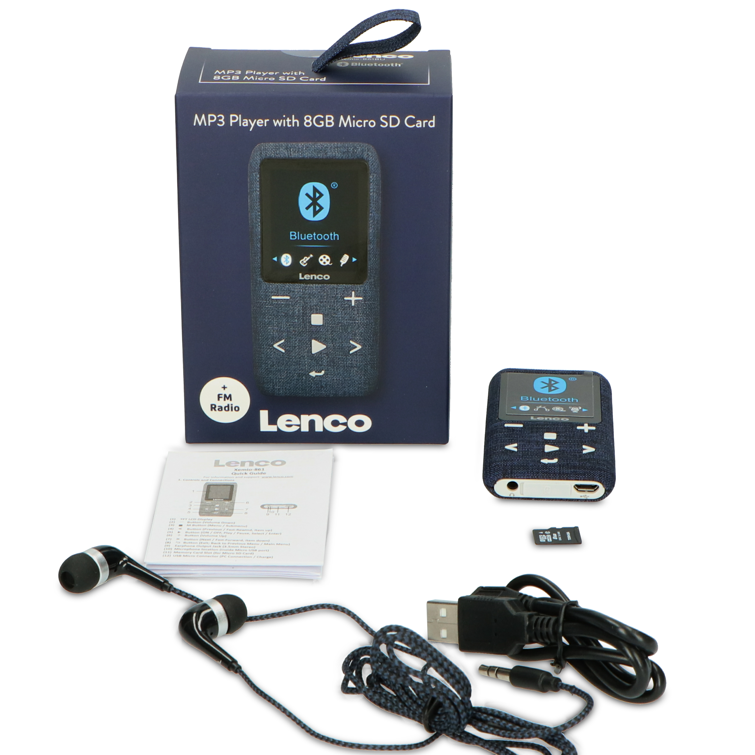 Xemio-861BU GB, Player MP4 8 LENCO Blau