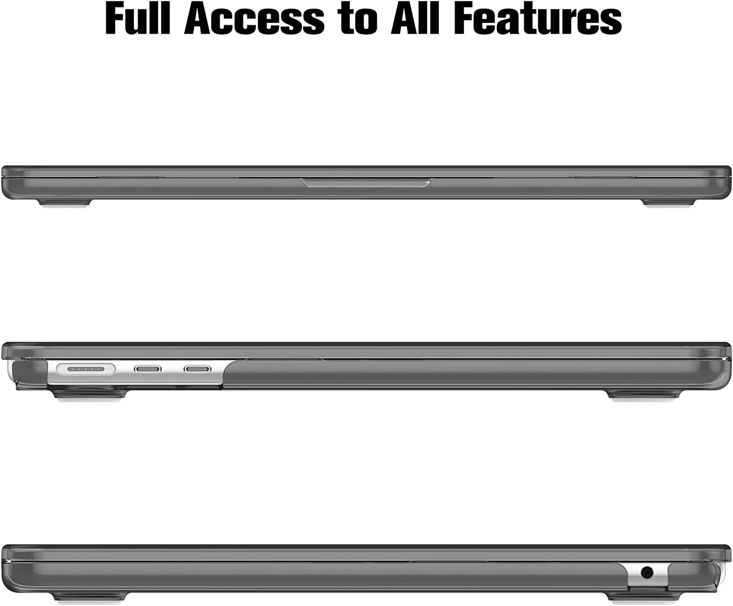 FINTIE Hülle MacBook Cover für Backcover Grau Apple PC