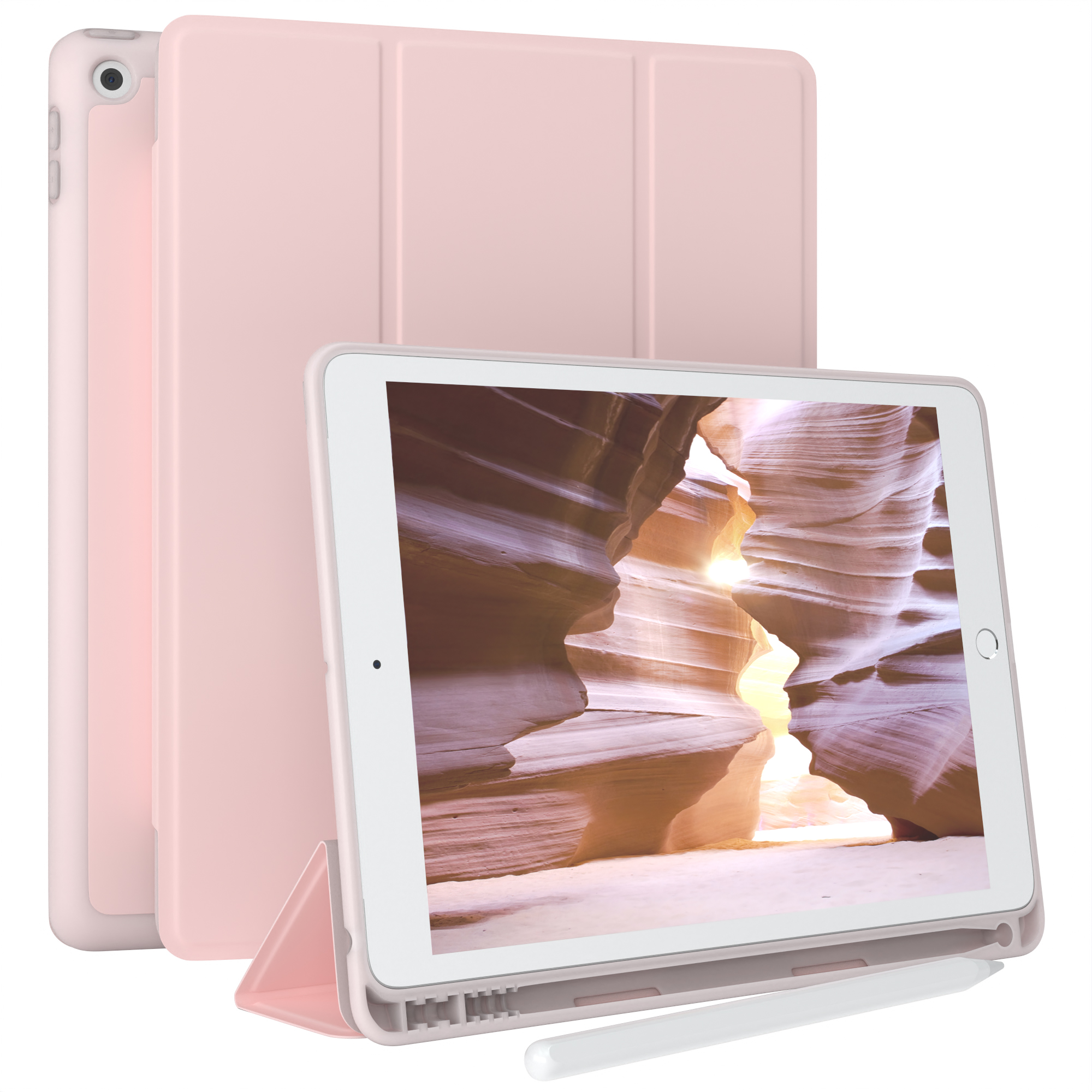 EAZY CASE iPad 2019 2020 Bookcover für Tablethülle / Stifthalter Apple 10,2\