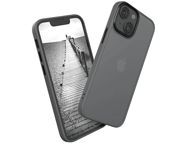 EAZY CASE Outdoor Case Matt, Backcover, Apple, iPhone 13 Mini, Grau
