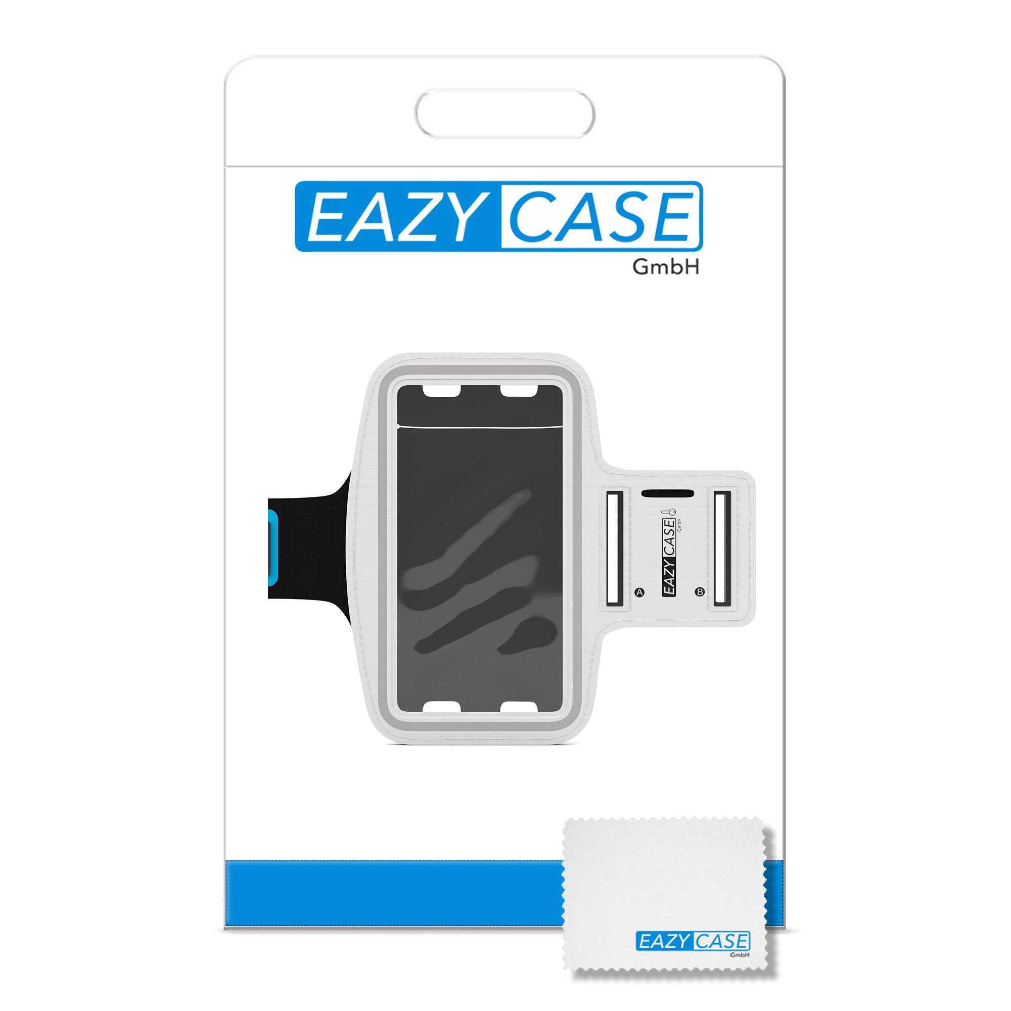 EAZY CASE Sport Joggingarmband, Armtasche, 147 Weiß bis Universal, / Displaygröße x max. 74,5 mm, 5.5