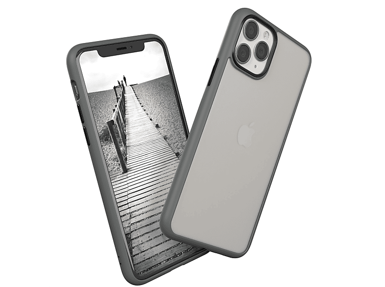 EAZY CASE Outdoor Case Matt, Backcover, Apple, iPhone 11 Pro, Grau