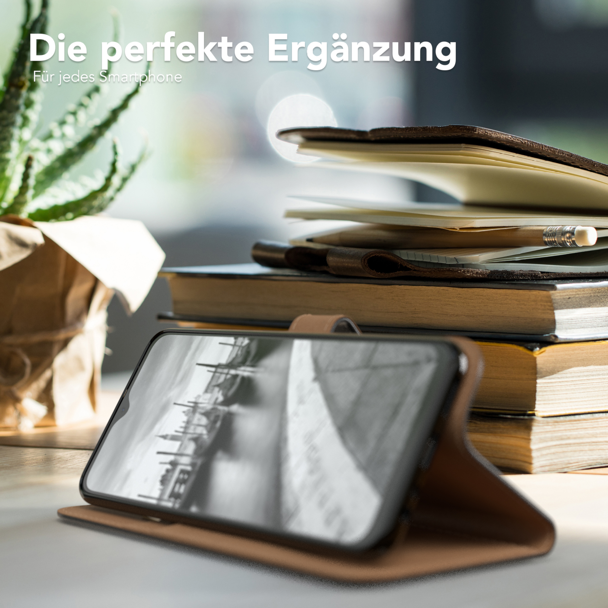 EAZY CASE Bookstyle Klapphülle Redmi Kartenfach, Schwarz mit 9 Bookcover, / Prime, Redmi 9 Xiaomi