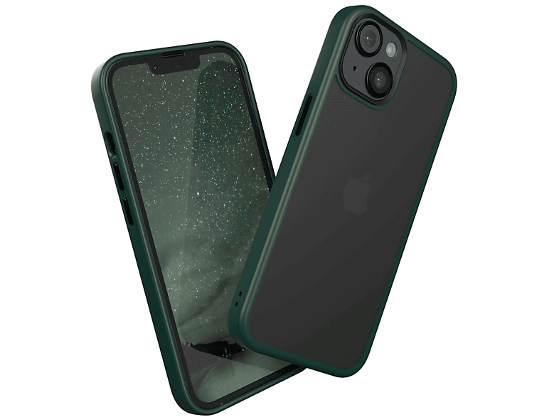 Backcover, Matt, iPhone / EAZY Apple, Grün iPhone Case Outdoor 13, / Nachtgrün CASE 14