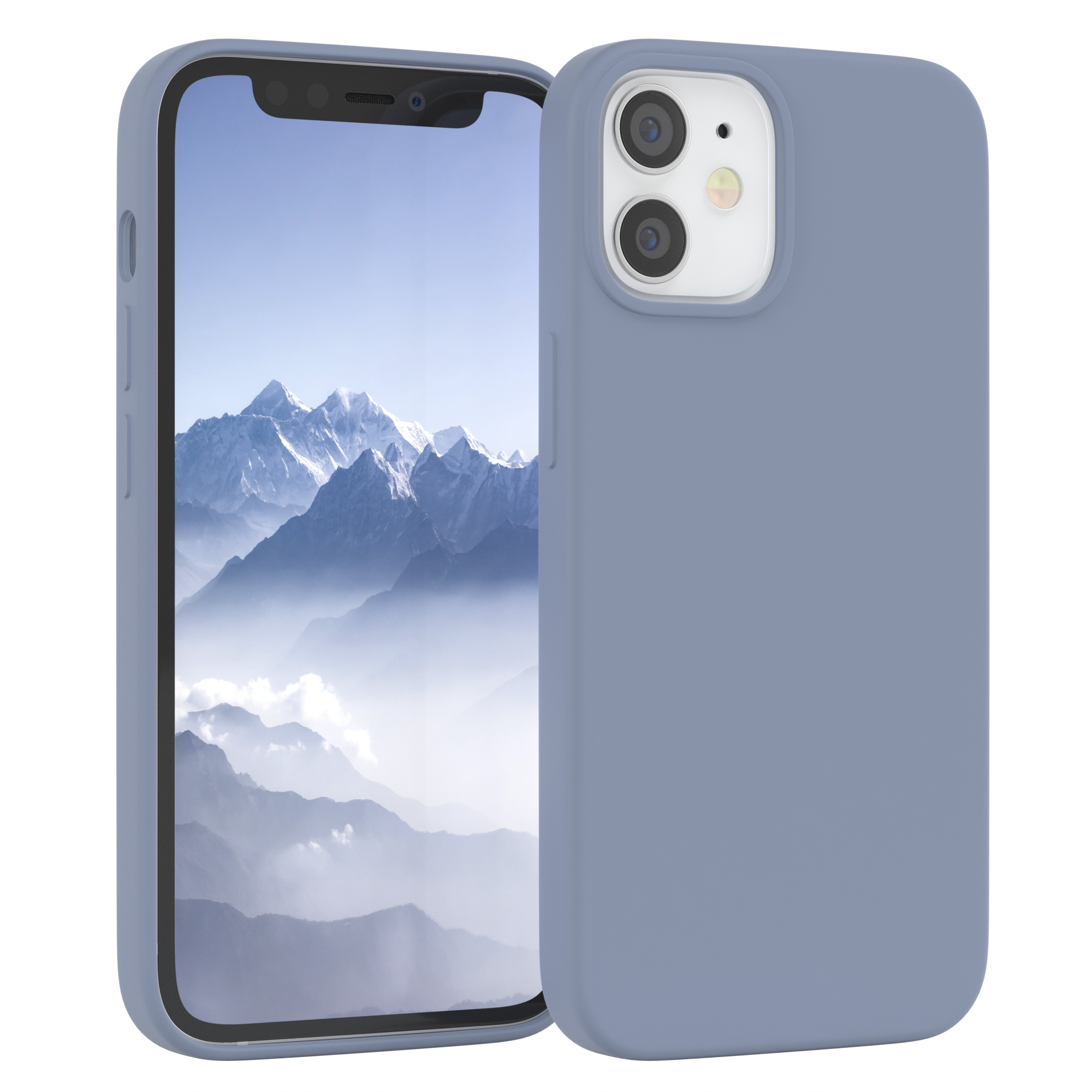Blau Backcover, iPhone Mini, 12 Apple, EAZY CASE Silikon Eis Handycase, Premium