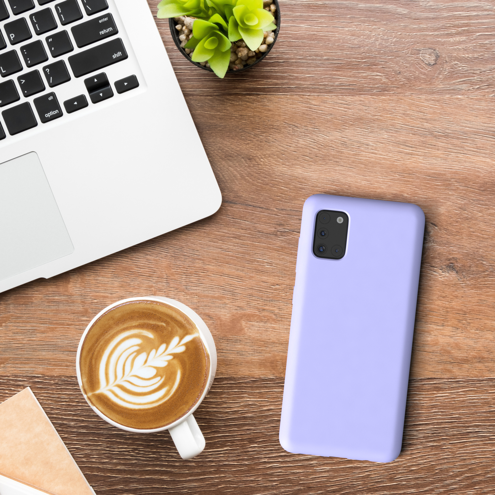 EAZY CASE / Silikon Violett Handycase, Premium A31, Galaxy Lavendel Backcover, Lila Samsung