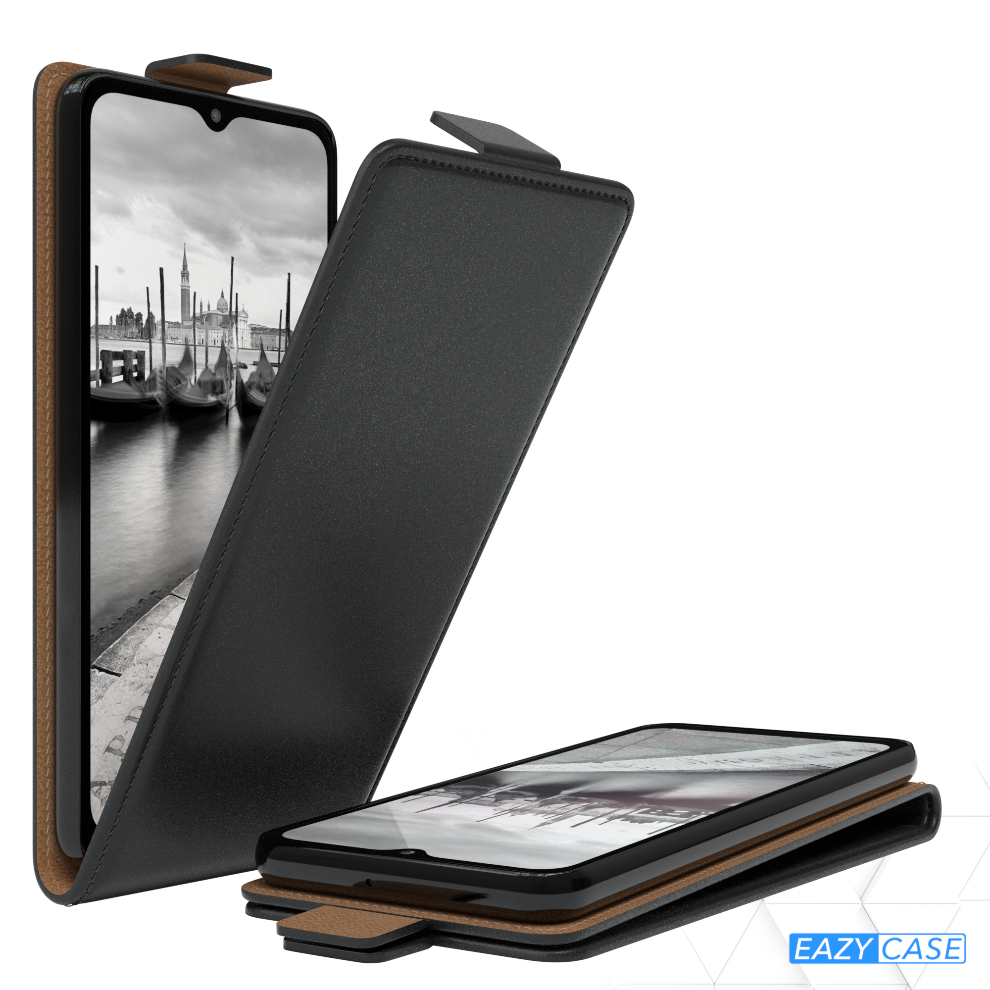 Schwarz Galaxy Samsung, Cover, A12, CASE Flipcase, EAZY Flip