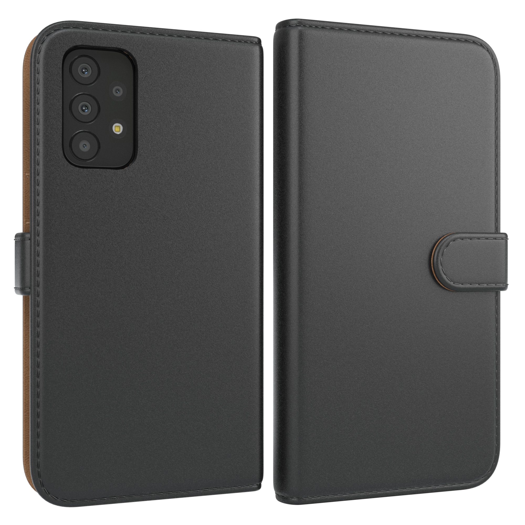 EAZY CASE Bookstyle Kartenfach, mit Schwarz Samsung, Klapphülle Bookcover, 5G, Galaxy A23