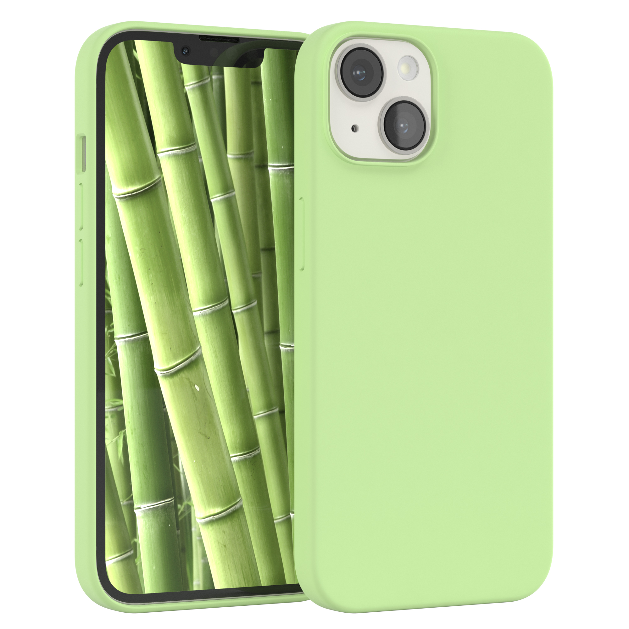 Backcover, Grün Premium Handycase, CASE 14, Apple, Silikon EAZY iPhone