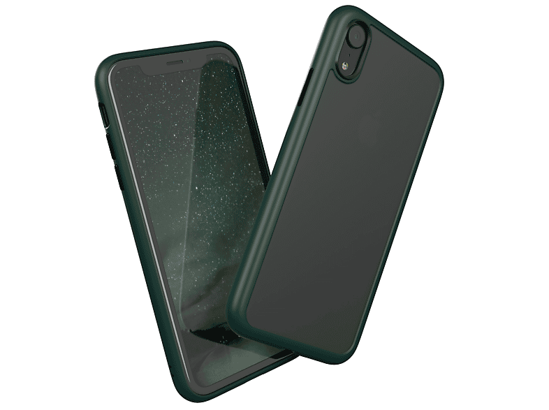 EAZY CASE Outdoor Case Grün Backcover, Apple, / Nachtgrün iPhone XR, Matt