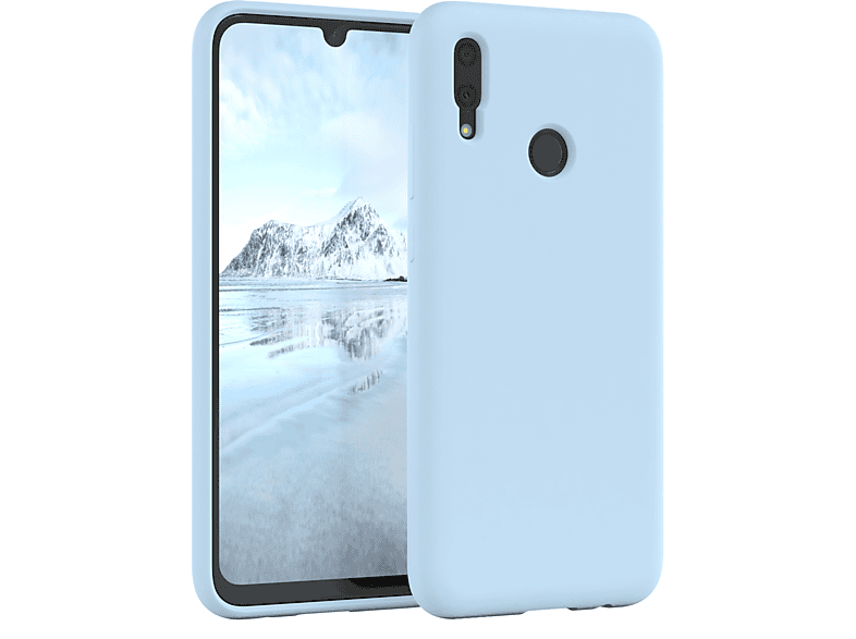EAZY CASE Premium Handycase, (2019), P Hellblau Silikon Backcover, Smart Huawei