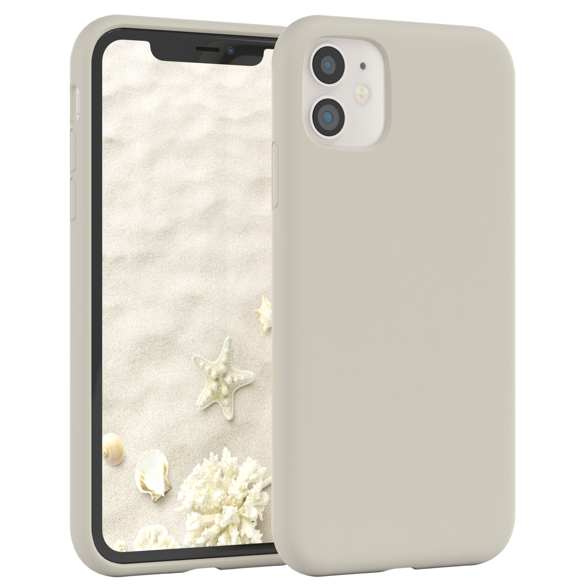 / Silikon Apple, Taupe iPhone Premium Beige Backcover, 11, EAZY CASE Handycase,