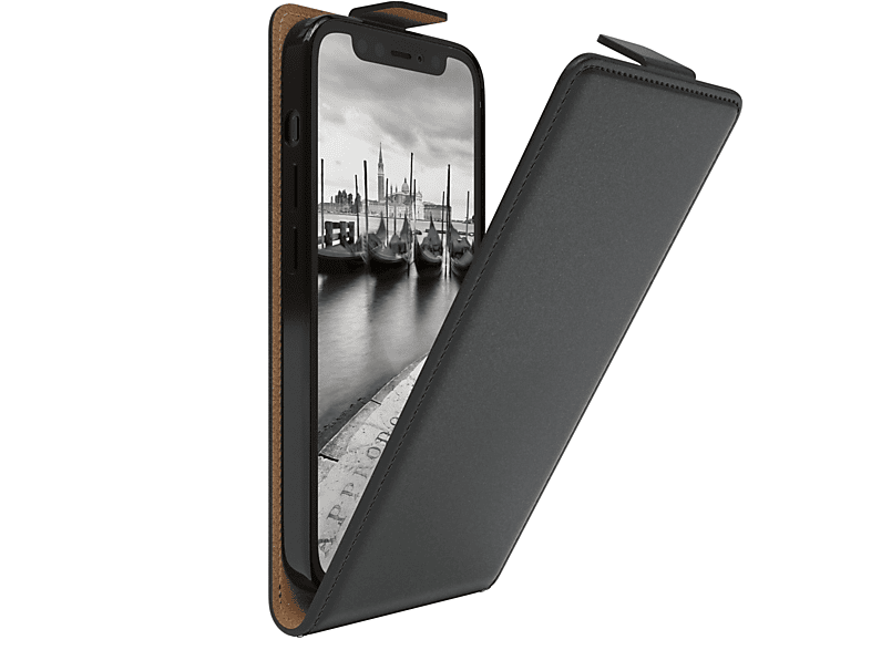 Gehen Sie zum Fachgeschäft EAZY CASE Flipcase, Flip Apple, Mini, Schwarz Cover, iPhone 12