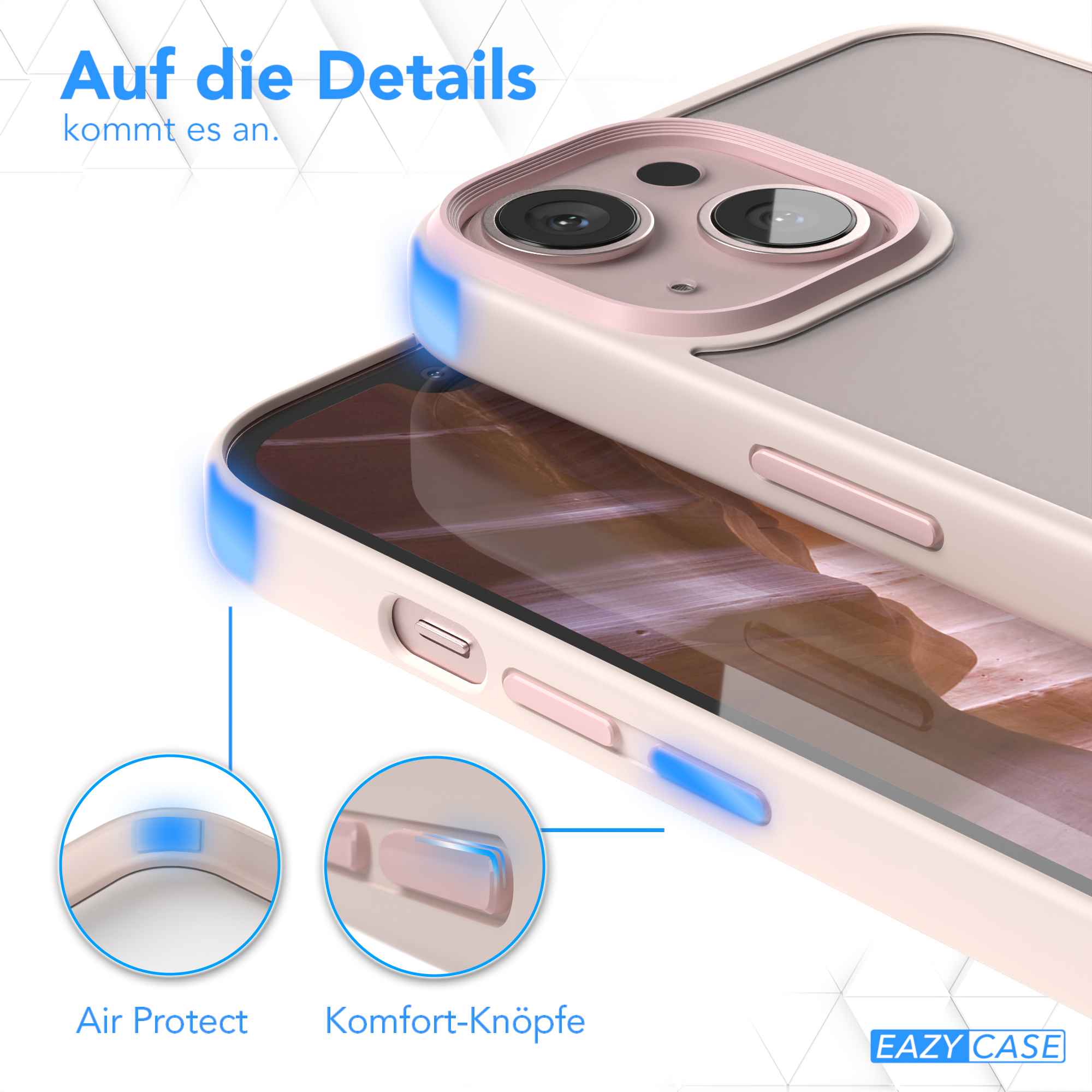 Altrosa Backcover, EAZY Case Rosé iPhone CASE Matt, Outdoor / Apple, 13,