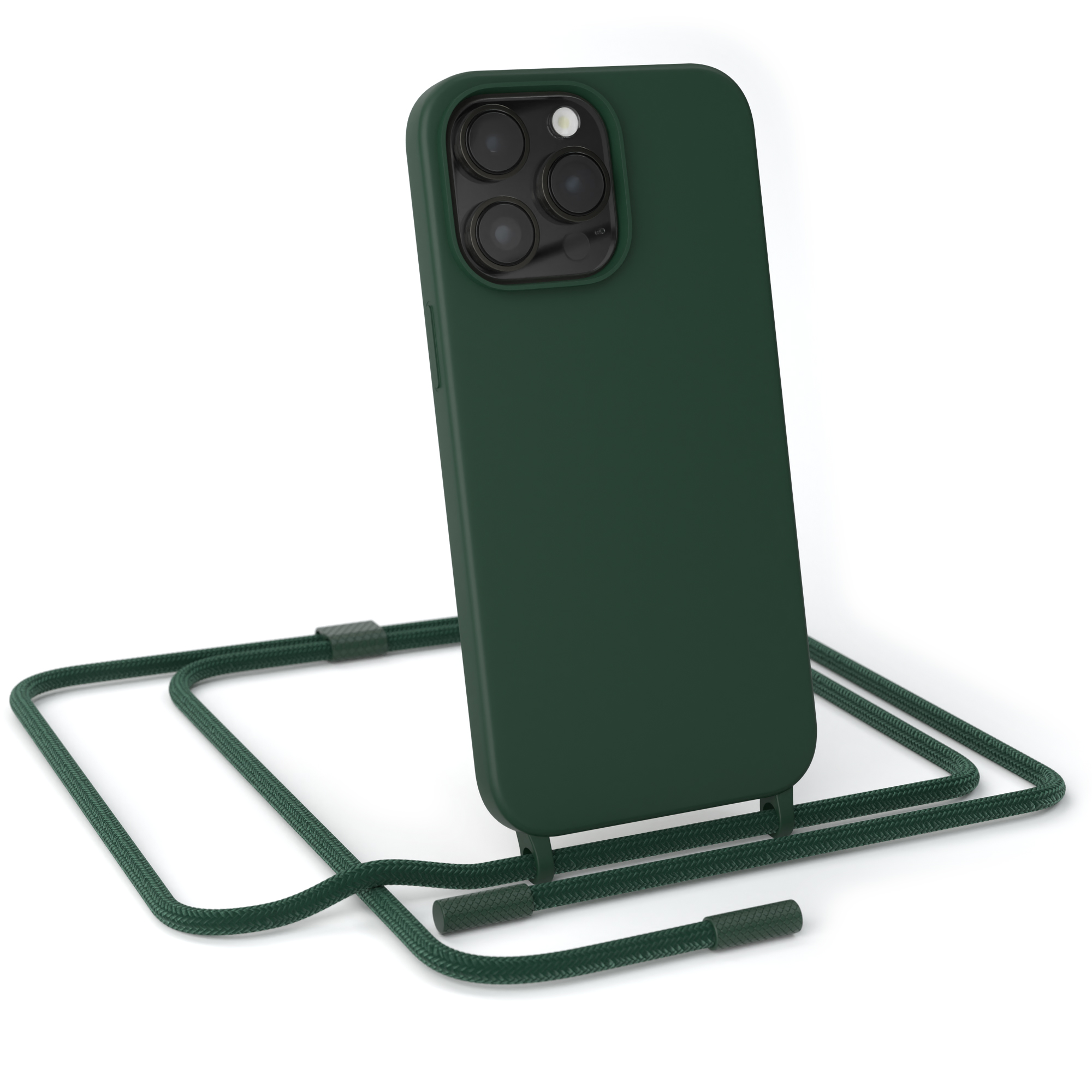 Umhängetasche, Handykette Pro Runde Apple, / Full 14 Grün iPhone Max, Piniengrün CASE Dunkel Color, EAZY