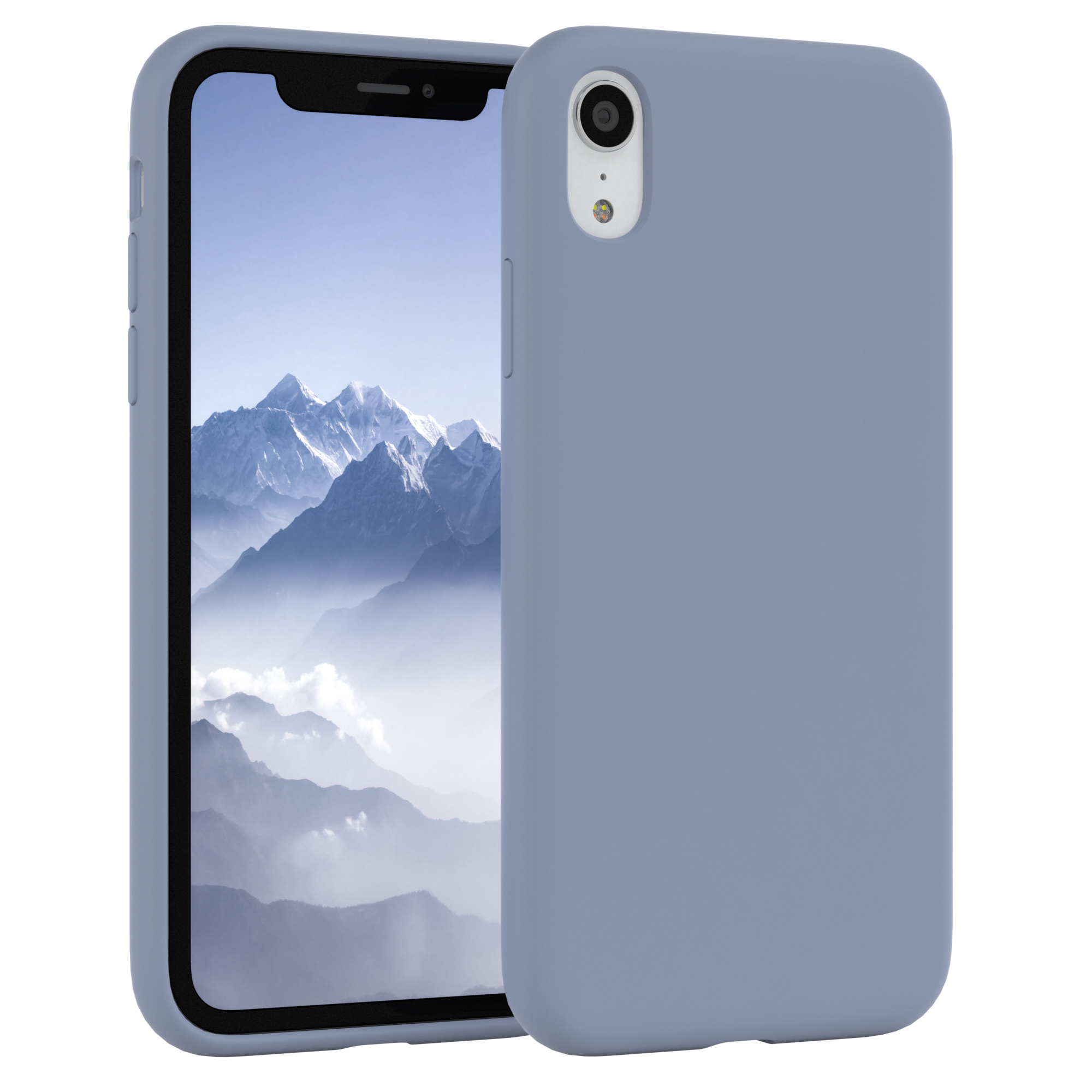 EAZY CASE Premium iPhone Backcover, Eis Apple, Handycase, Silikon Blau XR