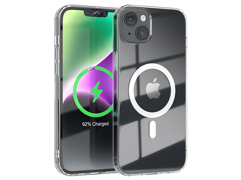 MagSafe, CASE Clear Apple, mit Durchsichtig EAZY iPhone Cover Plus, Bumper, Klar 14 /