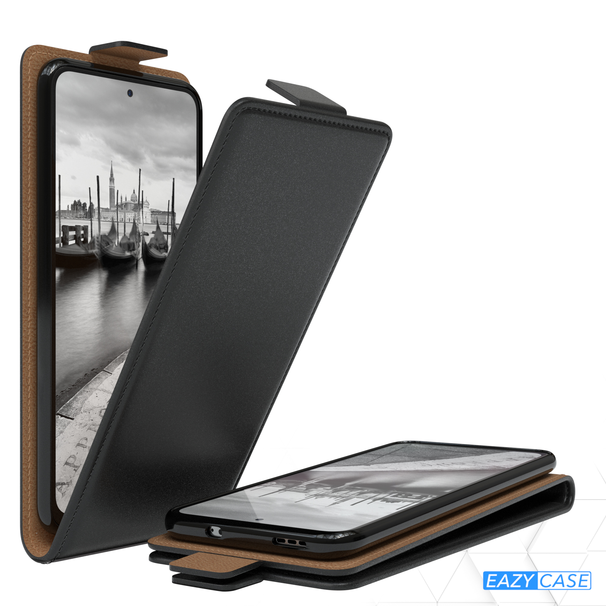 EAZY CASE Flipcase, Flip Cover, Schwarz 10 / 10S, Redmi Note Xiaomi