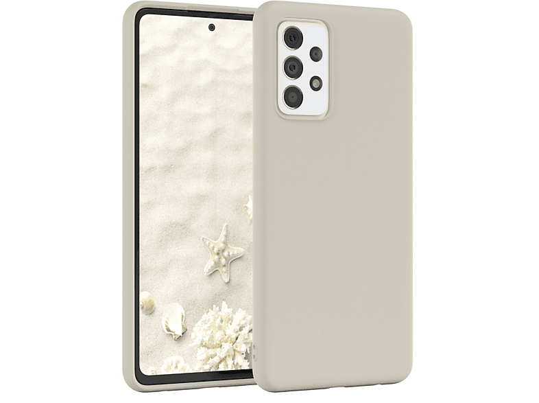 EAZY CASE Premium Silikon Handycase, Backcover, Samsung, Galaxy A72 / A72 5G, Taupe / Beige