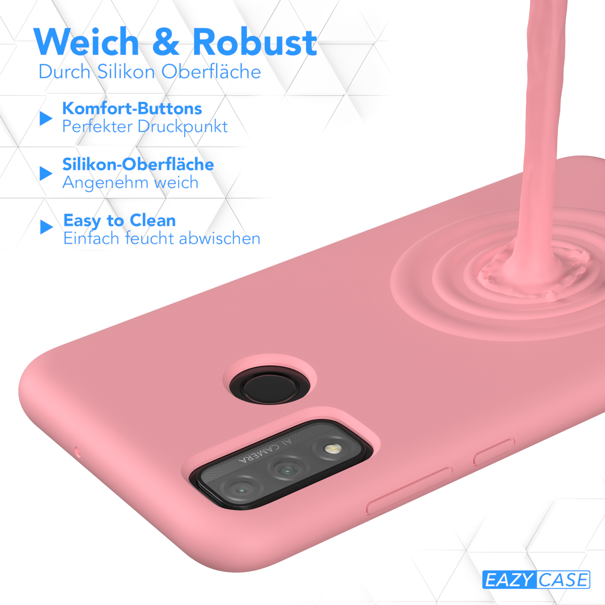 EAZY CASE Premium Smart Silikon / P Backcover, Altrosa Rosa Huawei, (2020), Handycase