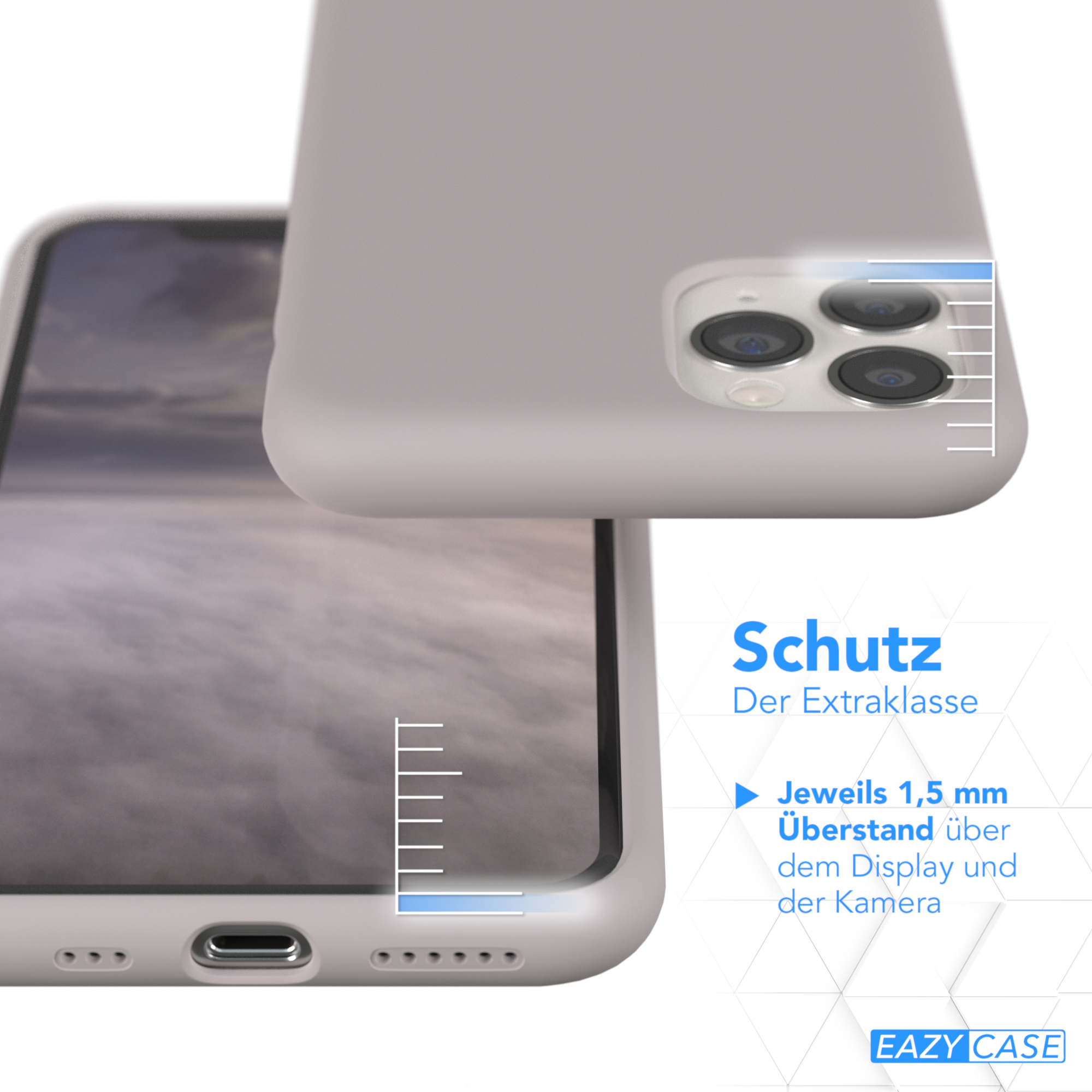 EAZY CASE Rosa iPhone 11 Pro, Silikon Apple, Handycase, Braun Premium Backcover