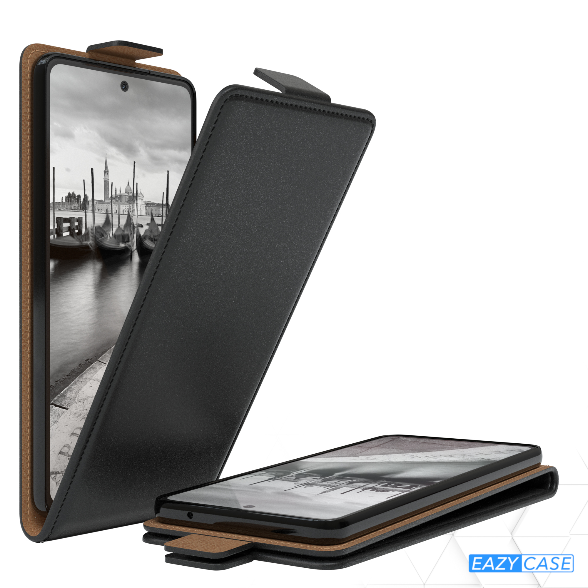 Flipcase, Galaxy Cover, EAZY CASE Samsung, A73 5G, Schwarz Flip