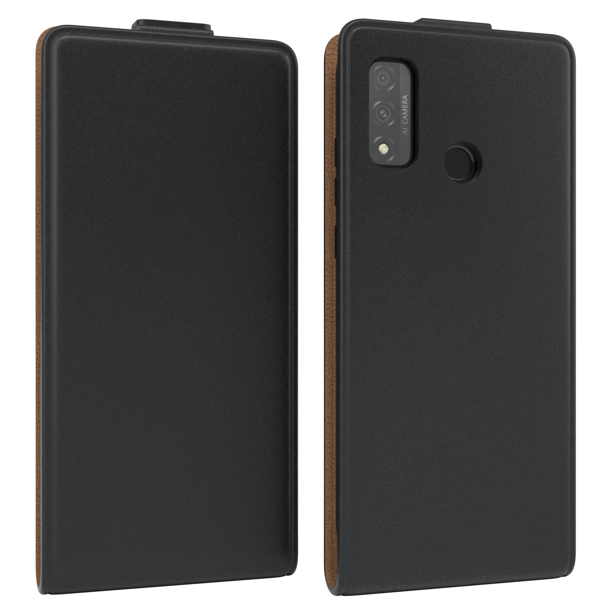 EAZY CASE P Smart Huawei, Flip Flipcase, (2020), Cover, Schwarz